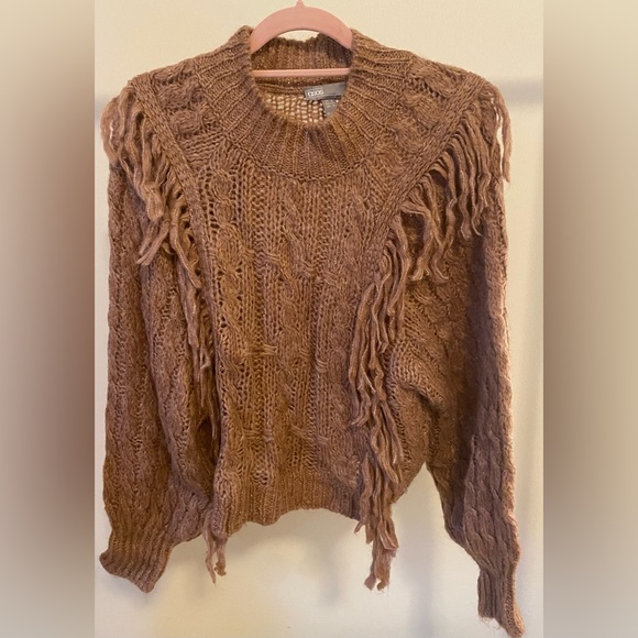 ASOS DESIGN cable sweater with fringe detail - Picture 5 of 7